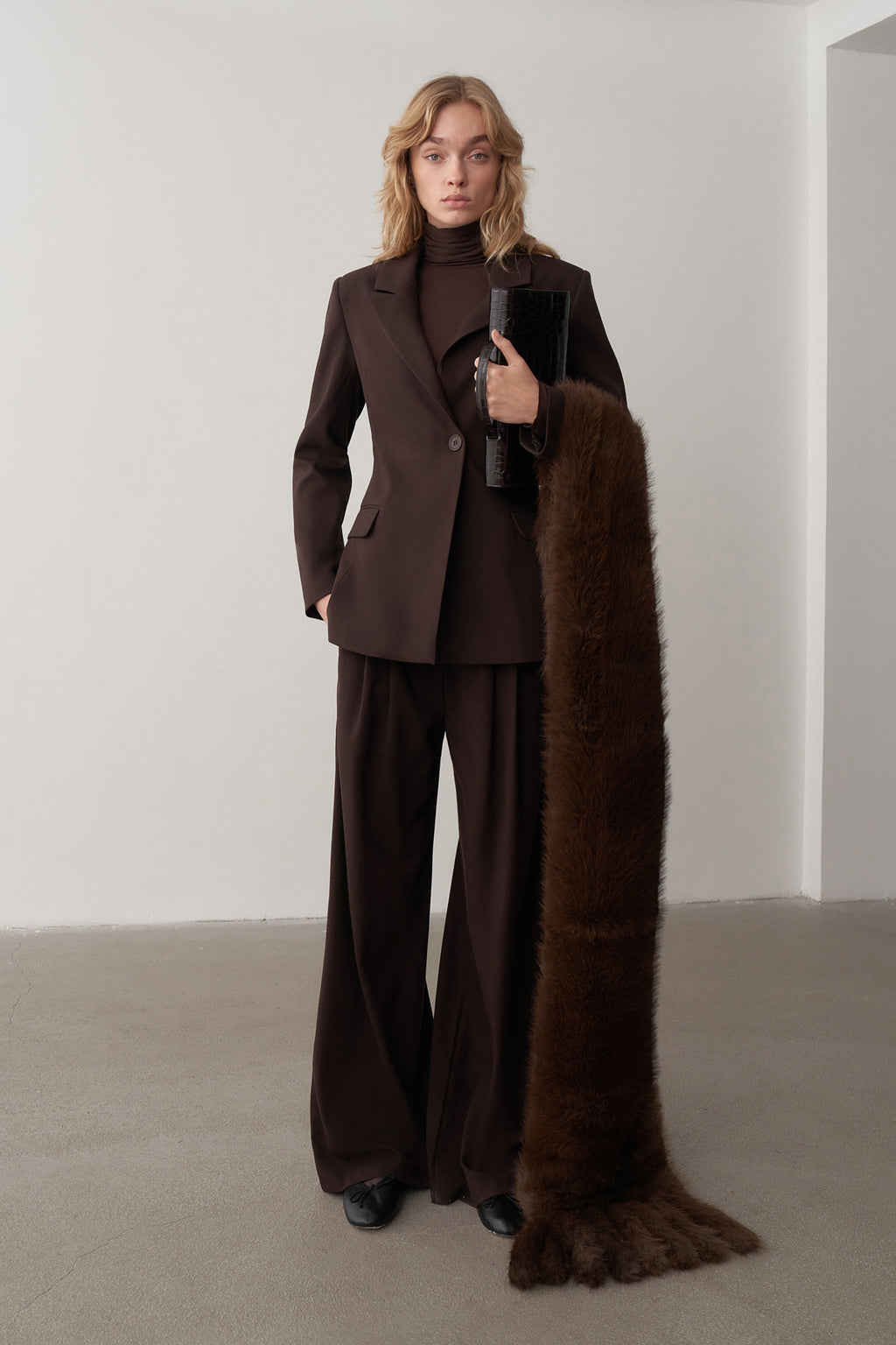 Francis Pembe Tüylü Blazer main image 1