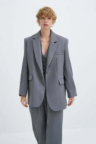 Grey Special Edition Oversize Ceket