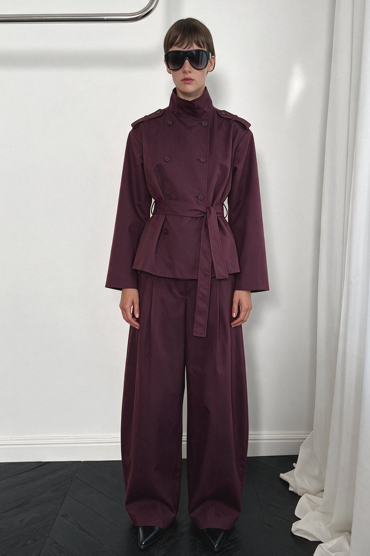 Icon Vatkalı Trenchcoat Baggy Pantolon Takım