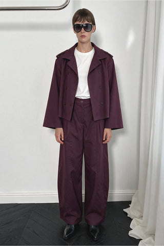 Icon Vatkalı Kısa Trenchcoat