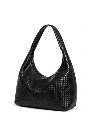 Örgü Dokulu Shopper Çanta