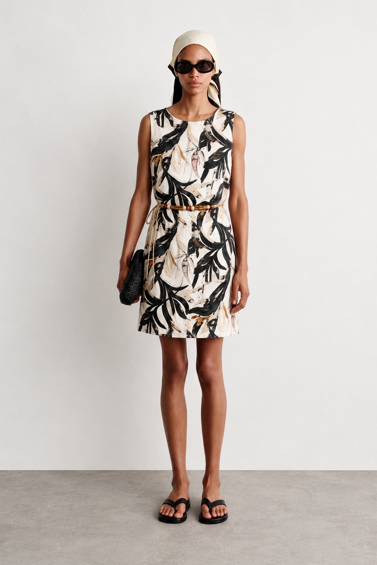 Floral Desenli Mini Elbise