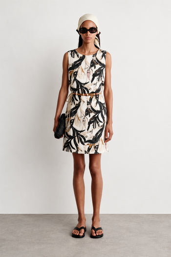 Floral Desenli Mini Elbise