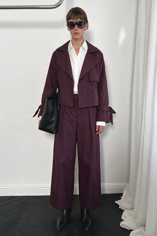 Vera Kuşaklı Kısa Trenchcoat