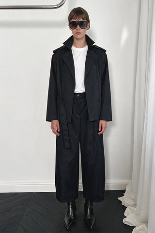 Icon Vatkalı Kısa Trenchcoat