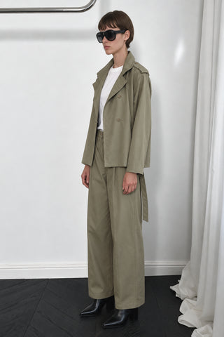 Icon Vatkalı Kısa Trenchcoat