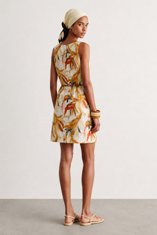 Floral Desenli Mini Elbise