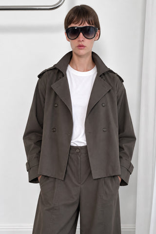Icon Vatkalı Kısa Trenchcoat