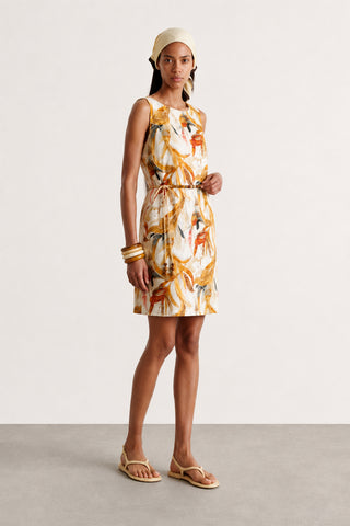 Floral Desenli Mini Elbise