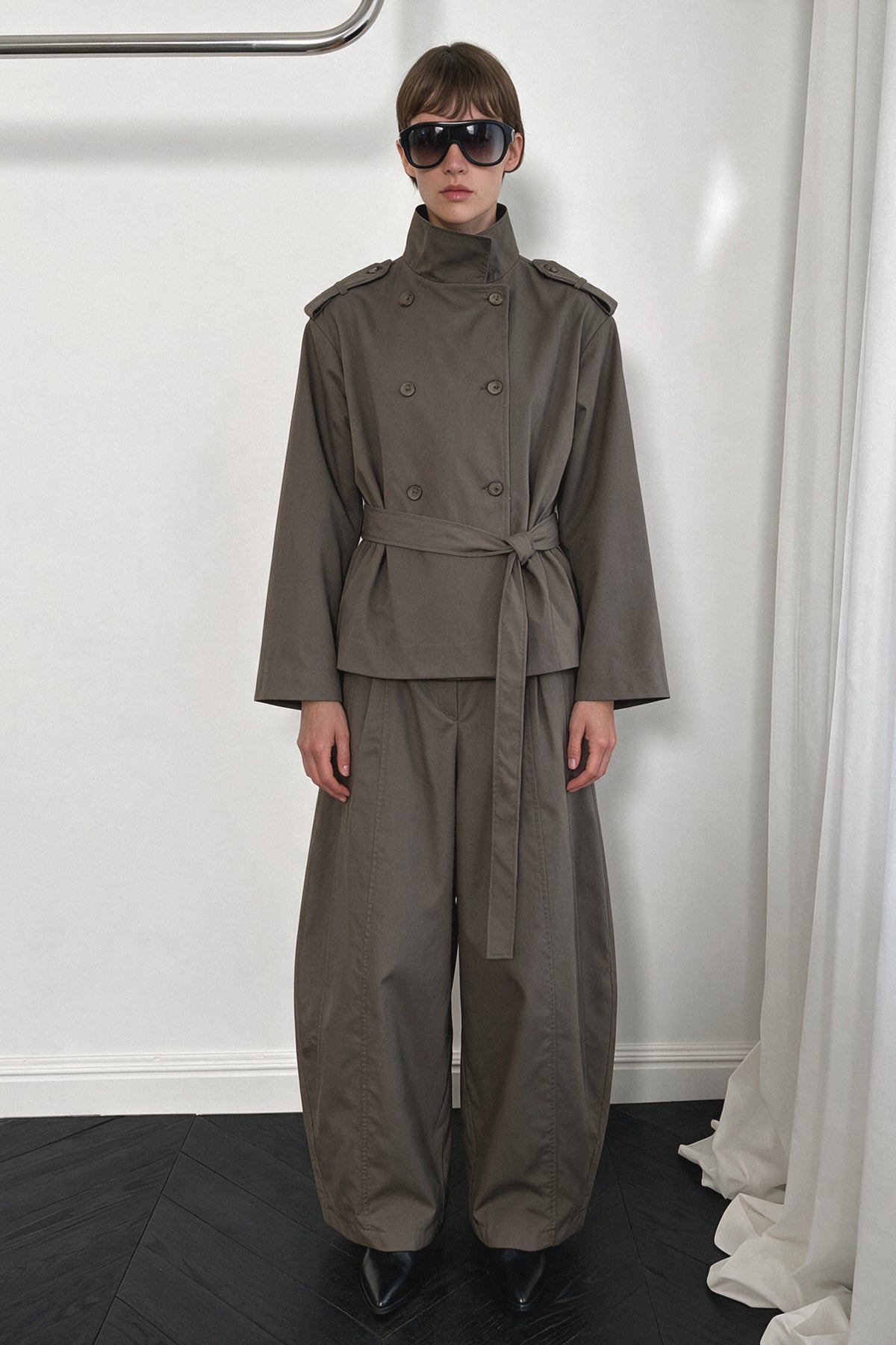 Icon Vatkalı Trenchcoat Baggy Pantolon Takım