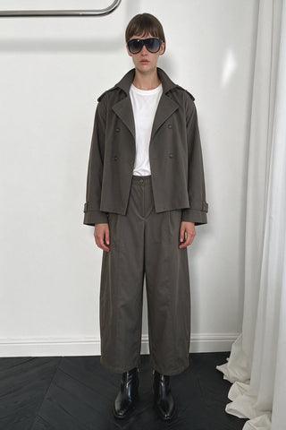 Icon Vatkalı Kısa Trenchcoat