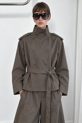 Icon Vatkalı Kısa Trenchcoat