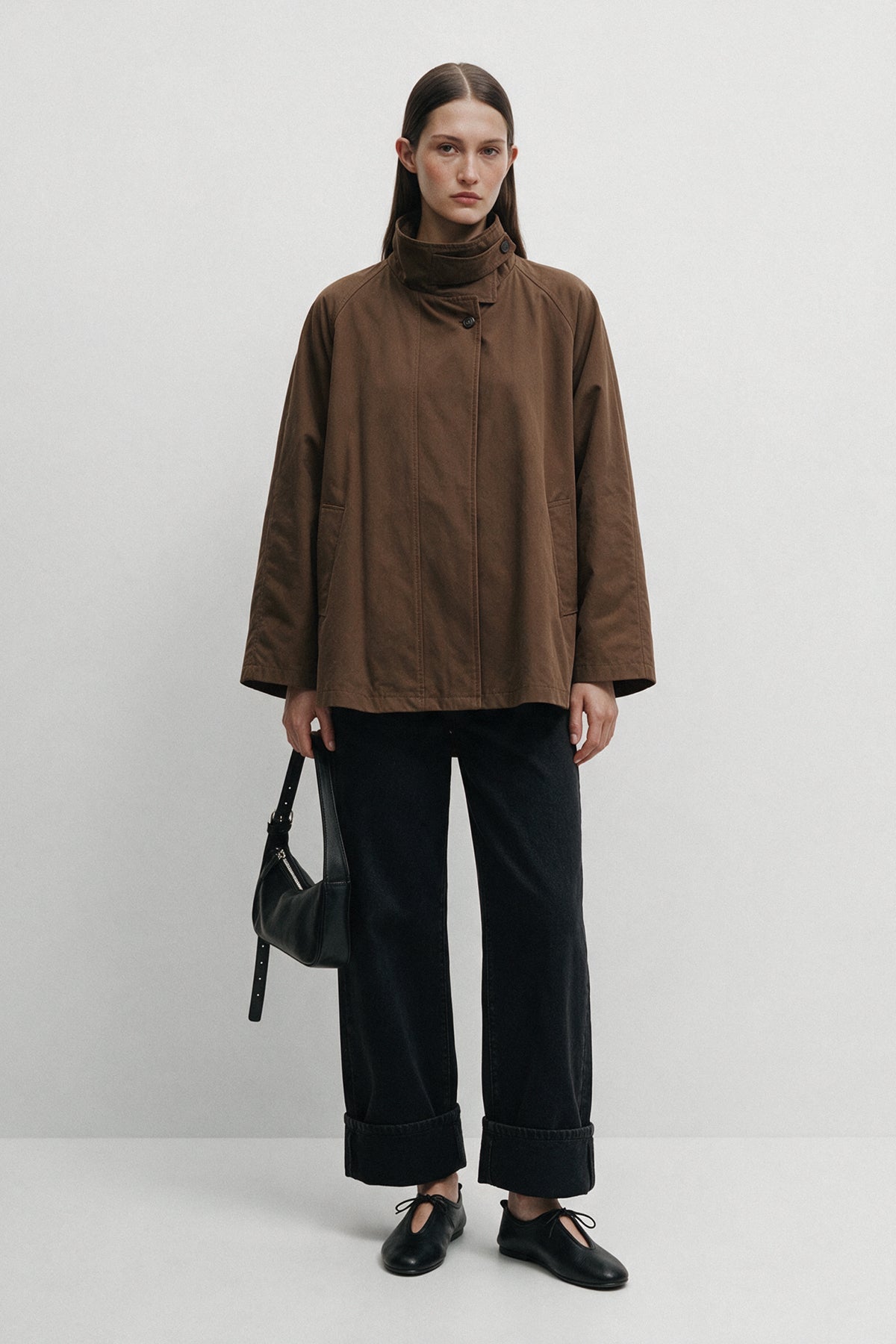 Dik Yaka Parka Ceket