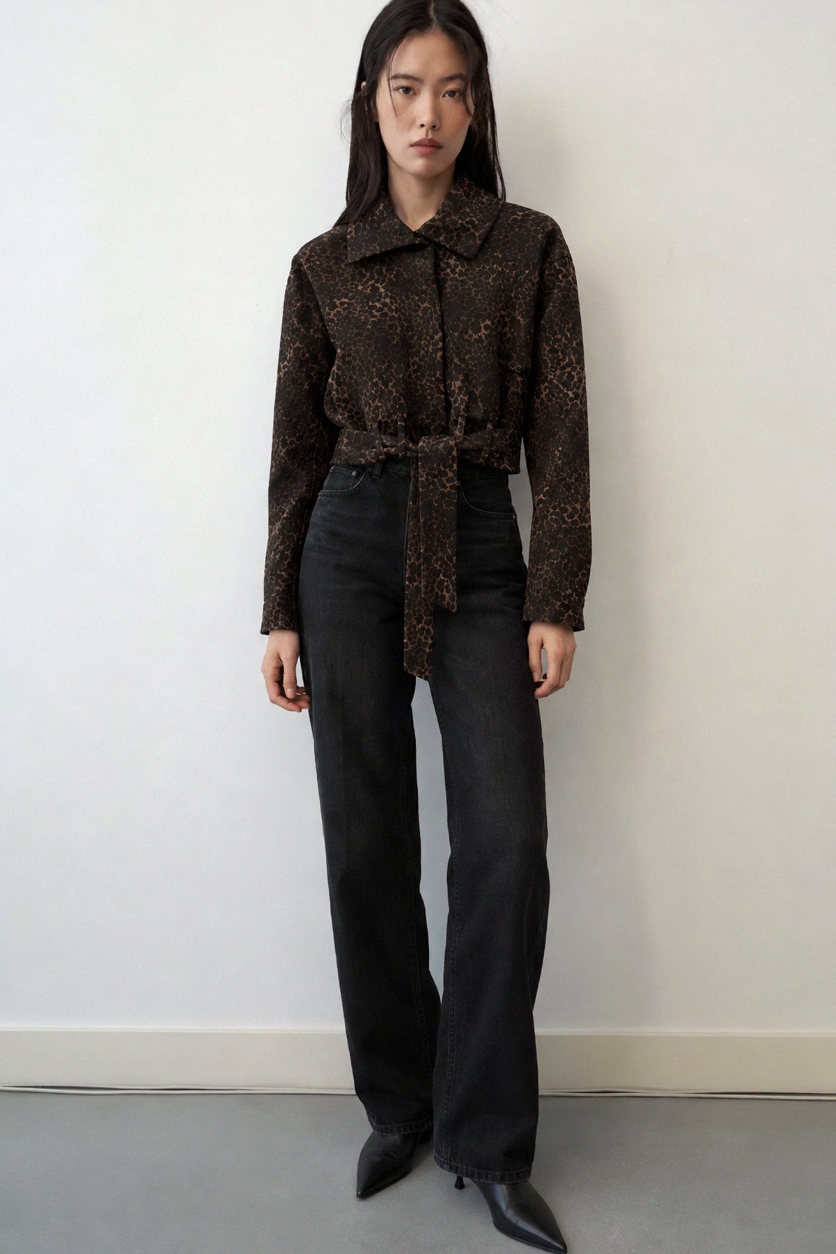 Leopar Desenli Mona Ceket