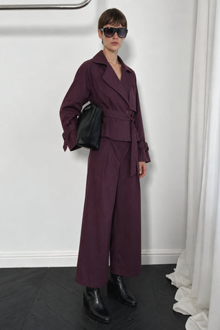 Vera Kuşaklı Kısa Trenchcoat
