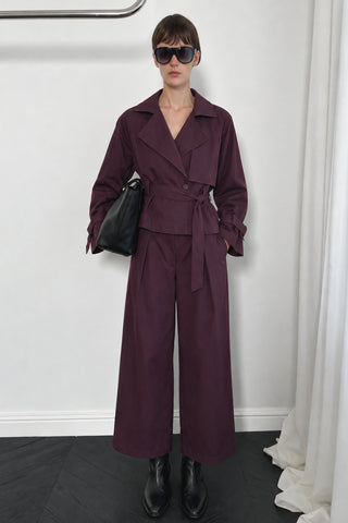 Vera Kuşaklı Kısa Trenchcoat