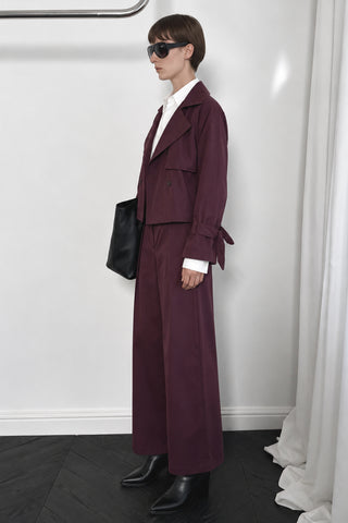 Vera Kuşaklı Kısa Trenchcoat
