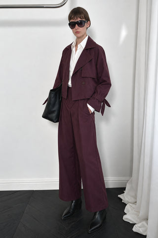 Vera Kuşaklı Kısa Trenchcoat