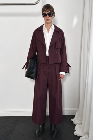 Vera Kuşaklı Kısa Trenchcoat