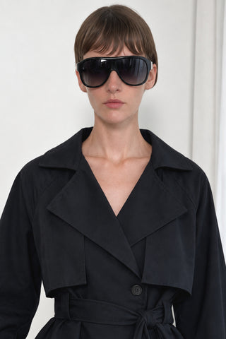 Vera Kuşaklı Kısa Trenchcoat