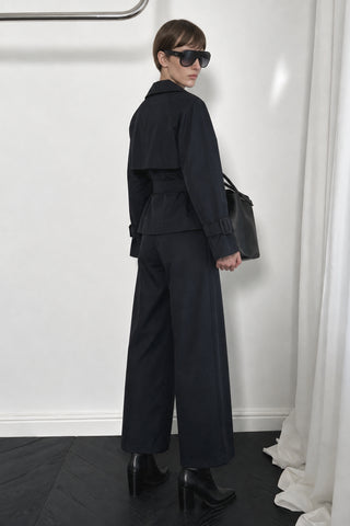 Vera Kuşaklı Kısa Trenchcoat