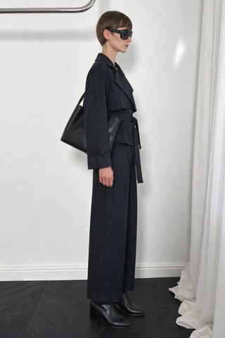 Vera Kuşaklı Kısa Trenchcoat