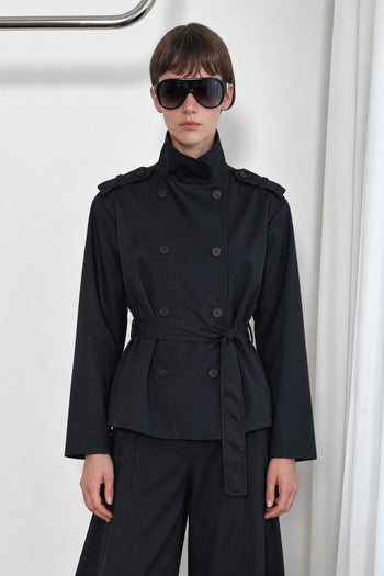 Icon Vatkalı Kısa Trenchcoat