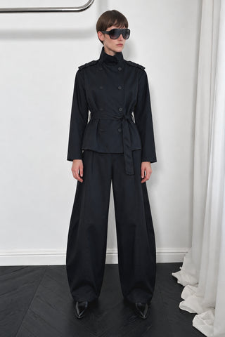 Icon Vatkalı Trenchcoat Baggy Pantolon Takım