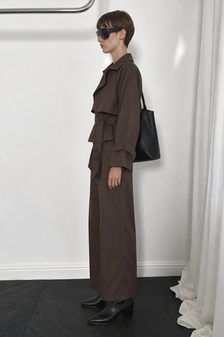 Vera Kuşaklı Kısa Trenchcoat