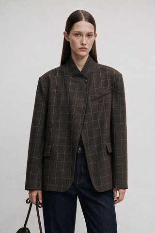 Dik Yaka Blazer Ceket