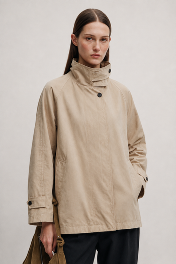 Dik Yaka Parka Ceket