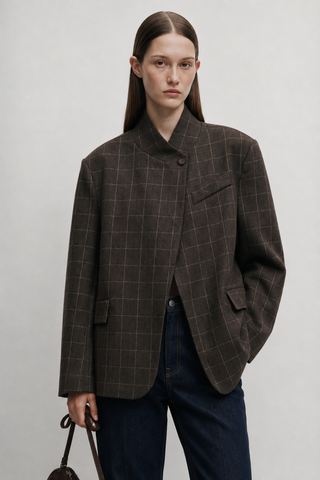 Dik Yaka Blazer Ceket