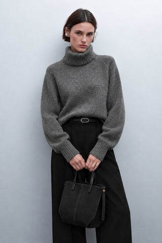 Balıkçı Yaka Oversize Kazak