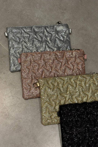 Yıldız Desenli Clutch Çanta