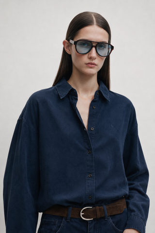 Denim Görünümlü Tensel Takım