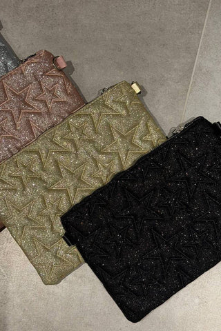 Yıldız Desenli Clutch Çanta