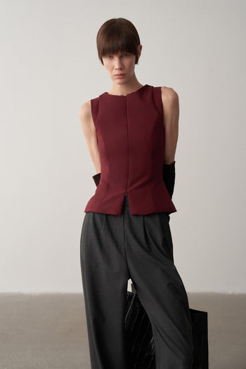 Fermuar Detaylı Bluz