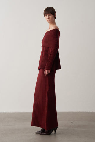 Kayık Yaka Triko Kazak