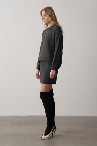 Yüksek Bel Mini Etek