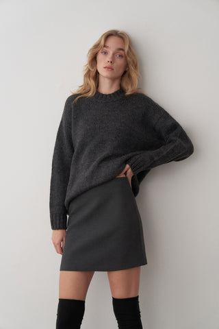 Yüksek Bel Mini Etek