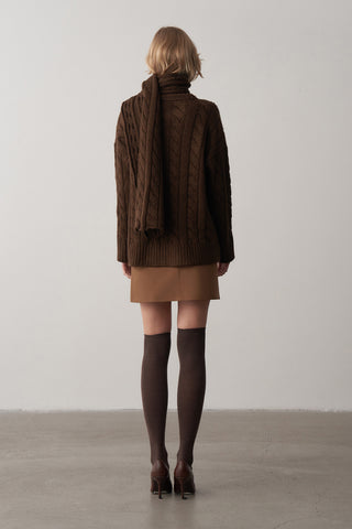 Yüksek Bel Mini Etek