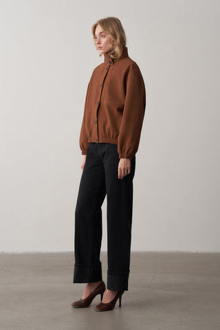 Mathilda Katlı Paça Wide Leg Jean