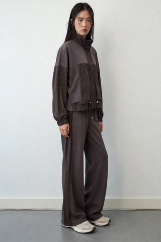 Modal Dik Yaka Sweatshirt Eşofman Takım