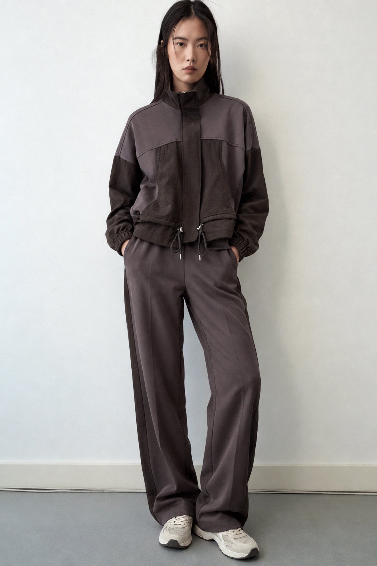 Modal Dik Yaka Sweatshirt Eşofman Takım