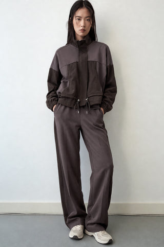 Modal Dik Yaka Sweatshirt Eşofman Takım