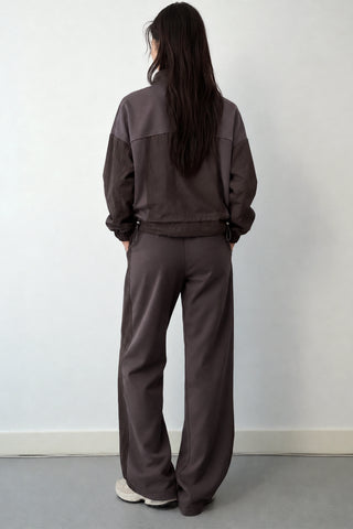Modal Dik Yaka Sweatshirt Eşofman Takım