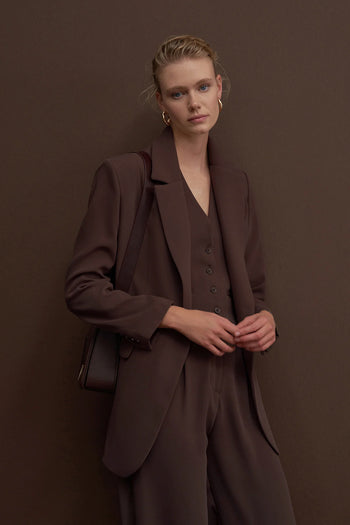 Brown Special Edition Oversize Ceket