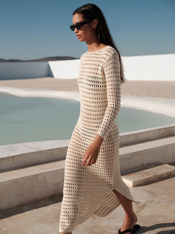 Arte Yırtmaç Detaylı Beachwear Elbise