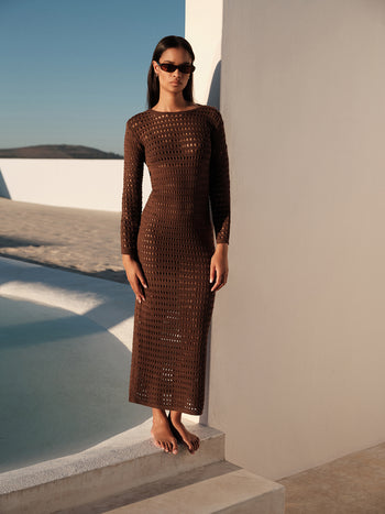 Arte Yırtmaç Detaylı Beachwear Elbise