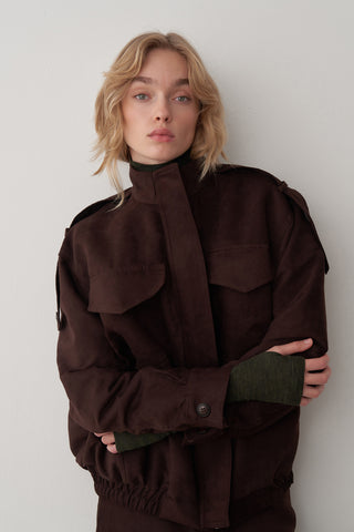 Süet Bomber Ceket